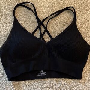 Aerie Women's Black Strappy Bralette
